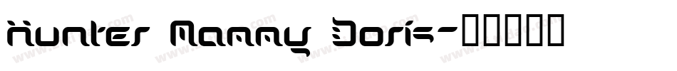 Hunter Mammy Doris字体转换